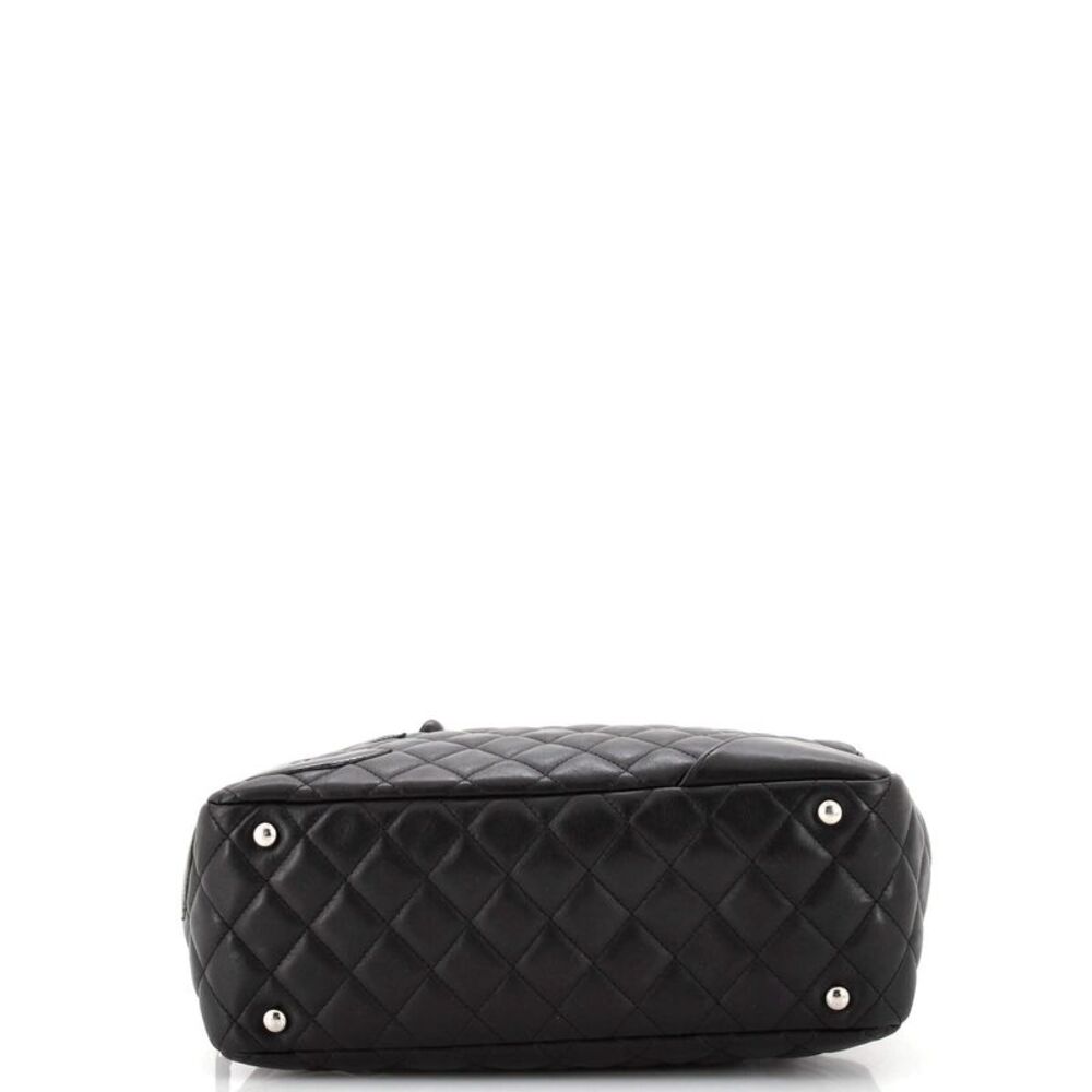 Chanel Cambon Bowler Bag Quilted Leather Medium Black - Picture 6 of 13